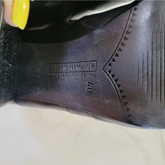 New Alberto Fermani Ankle Chunky Heel Boots size 40 9 - Picture 7 of 11